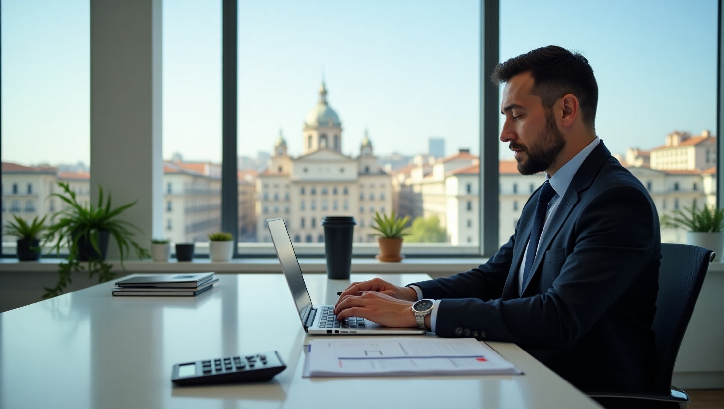 Expert comptable au travail